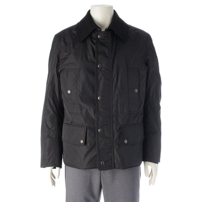Louis Vuitton Nylon Wool Liner Double Zip Jacket Black 46