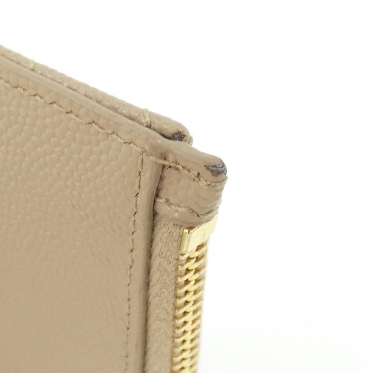 Saint Laurent Coin Case Beige Dark — view 4