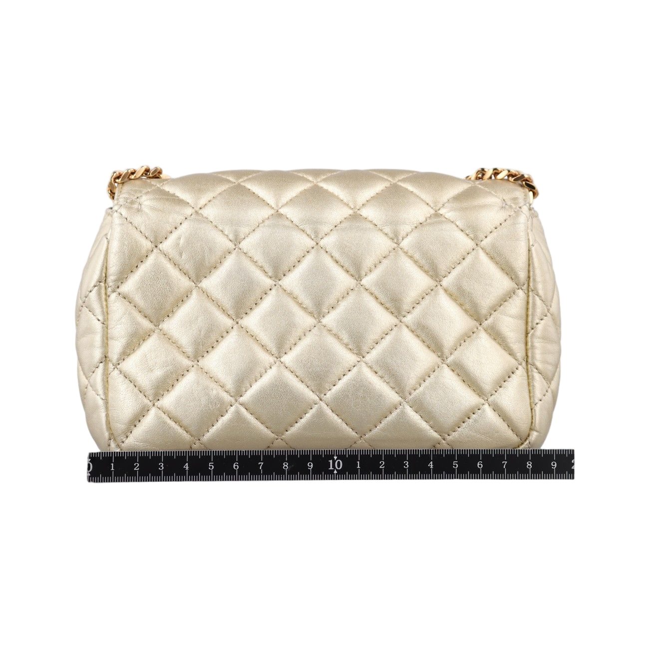 Versace Medusa Gold Leather Messenger Bag — view 2