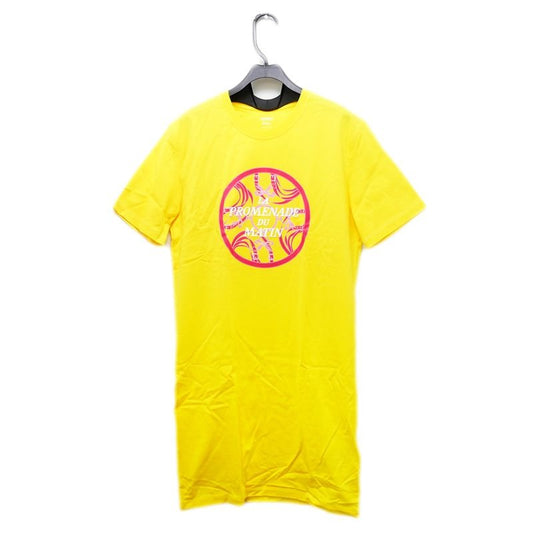 Hermes Shirt Dress Promenade Yellow Size 34 Cotton Short Sleeve