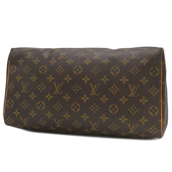 Louis Vuitton Boston Bag Speedy 35 Monogram Canvas Monogram Gold Hardware Brown