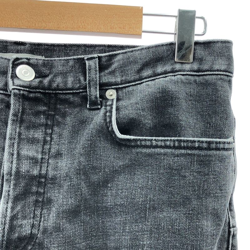 Dior - Logo Leather Patch Black Denim Skinny Pants - 30 - Charcoal Gray - Men's