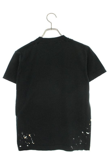 Balenciaga 612964 Tmvh3 Logo-printed Paint Finish T-shirt Men's S