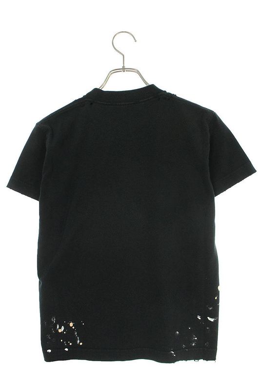 Balenciaga 612964 Tmvh3 Logo-printed Paint Finish T-shirt Men's S