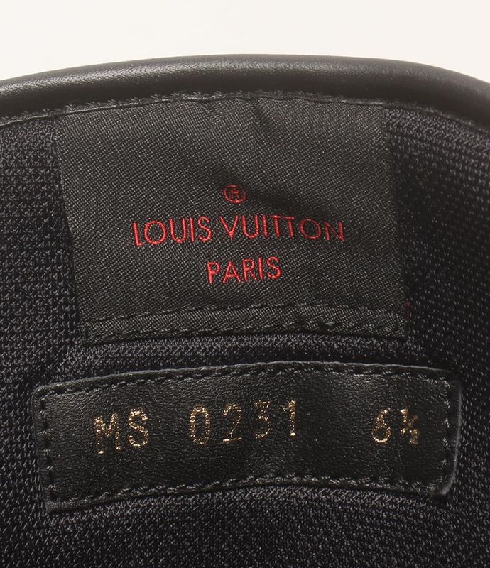 Louis Vuitton High Cut Sneakers Rivoli Line Ms0231 Men's Size 6 1/2 Louis