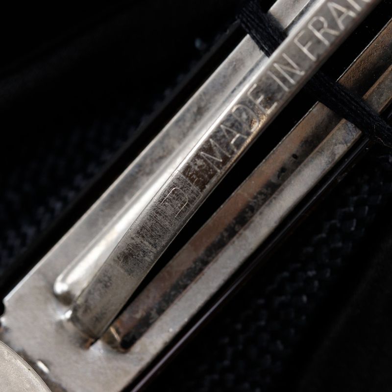 Chanel Camellia Ribbon Satin Black Women's Barrette