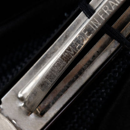 Chanel Camellia Ribbon Satin Black Women's Barrette