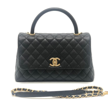 Chanel Handbag Coco Handle 29 Caviar Leather Black