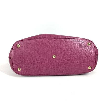 Gucci Shoulder Bag Interlocking G 388561 Leather Purple