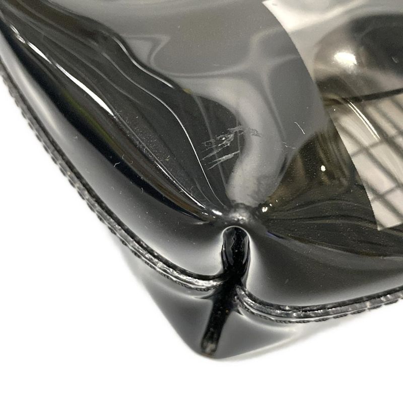 Chanel Shoulder Bag Window Line Clear X Black Plastic Chain Shoulder