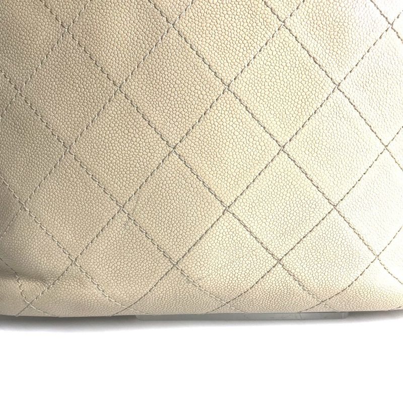 Chanel Shoulder Bag On The Road Matelasse Quilted Bicolor A92211 Caviar Skin