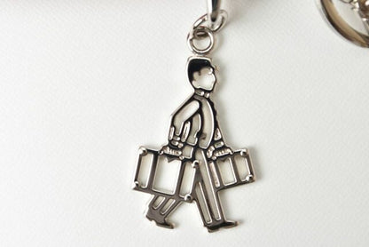 Prada Key Ring Key Holder Bag Charm Men's Prada Porter Motif 2pp125 053 F068z