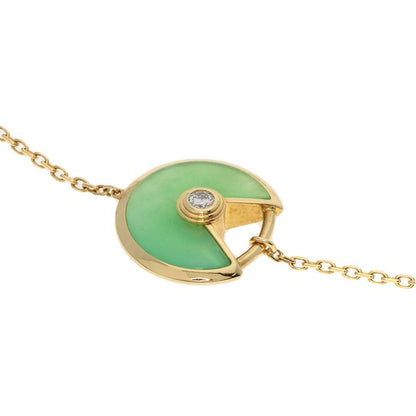Cartier Amulet XS Chrysoprase Bracelet 18K Yellow Gold Ladies