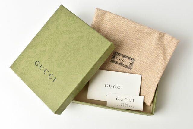 Gucci Coin Case Card Case Unisex Gucci Mini Wallet Coin Purse GG Signature