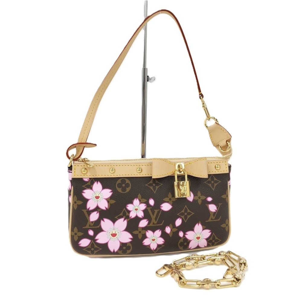 Louis Vuitton Pochette Accessoire Handbag Takashi Murakami Collaboration