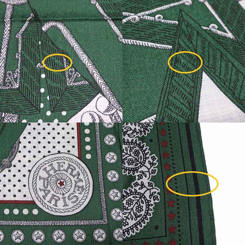 Hermes Carre 140 Scarf Zouaves Et Dragons Cashmere Silk Large Shawl