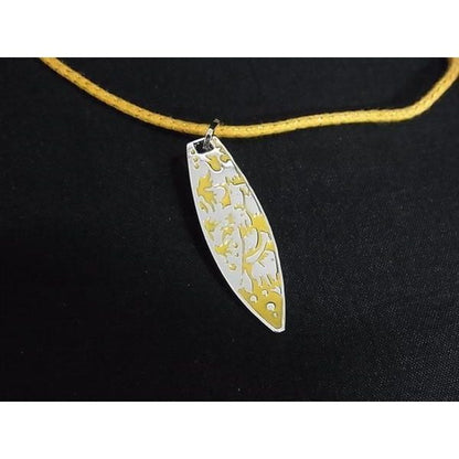 Dior Surf Necklace Key Ring Set Silver Yellow — view 4