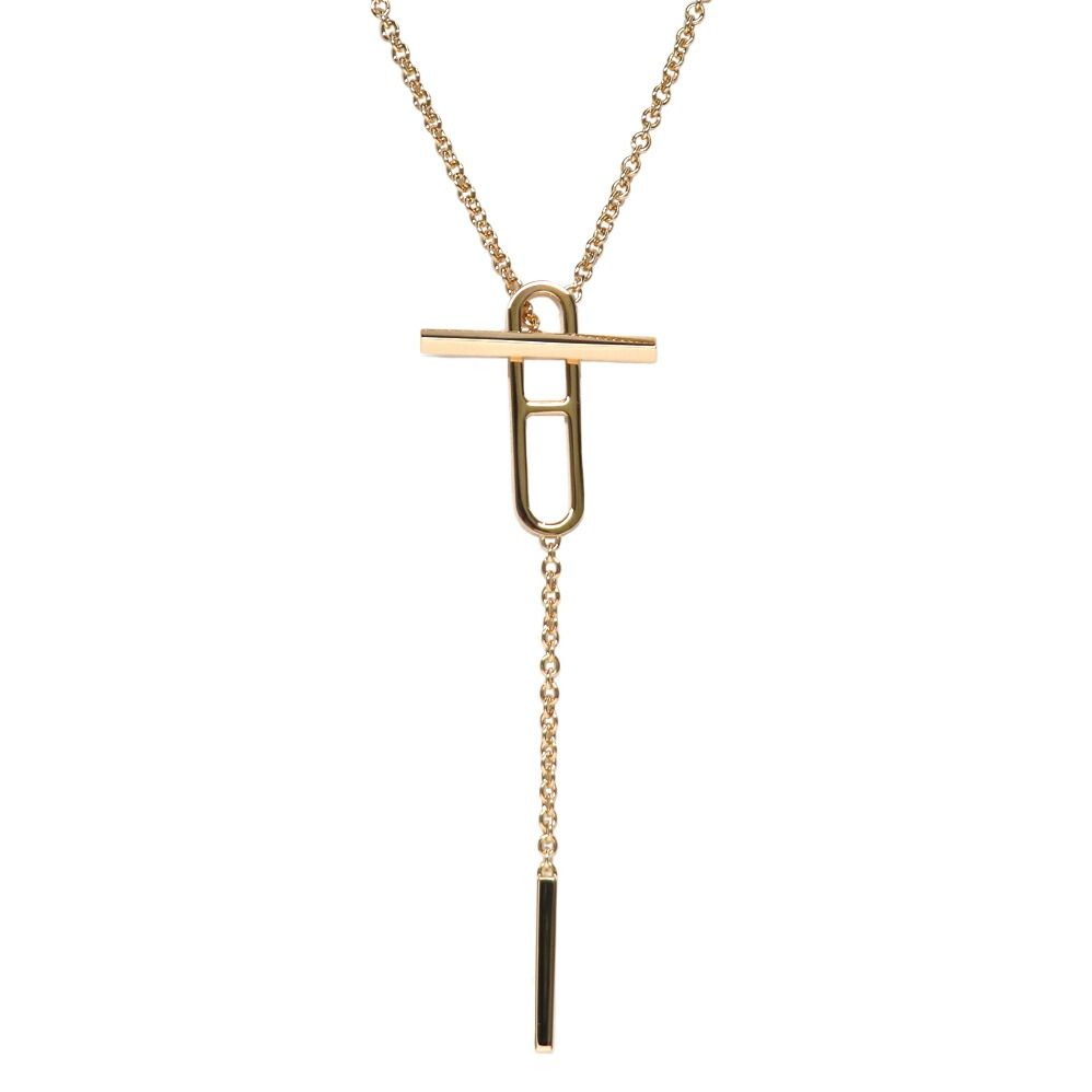 Hermes Necklace Eva Chaine D'Ancre ST 18K Pink Gold