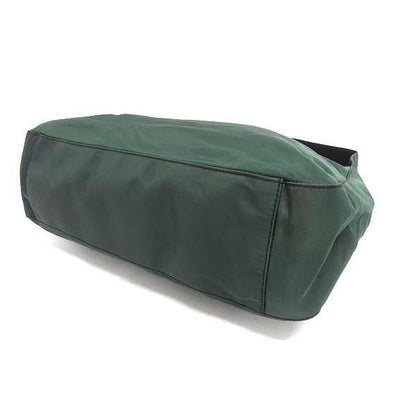Prada Shoulder Bag Green Black Tessuto — view 4