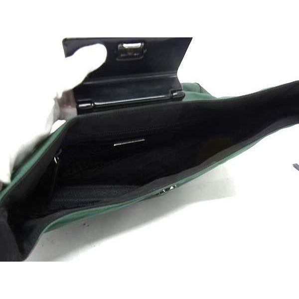 Prada Shoulder Bag Green Black Tessuto — view 5