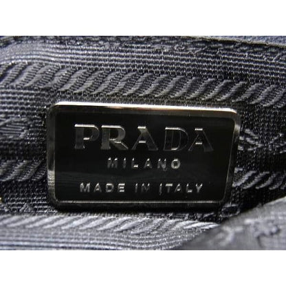 Prada Shoulder Bag Green Black Tessuto — view 6