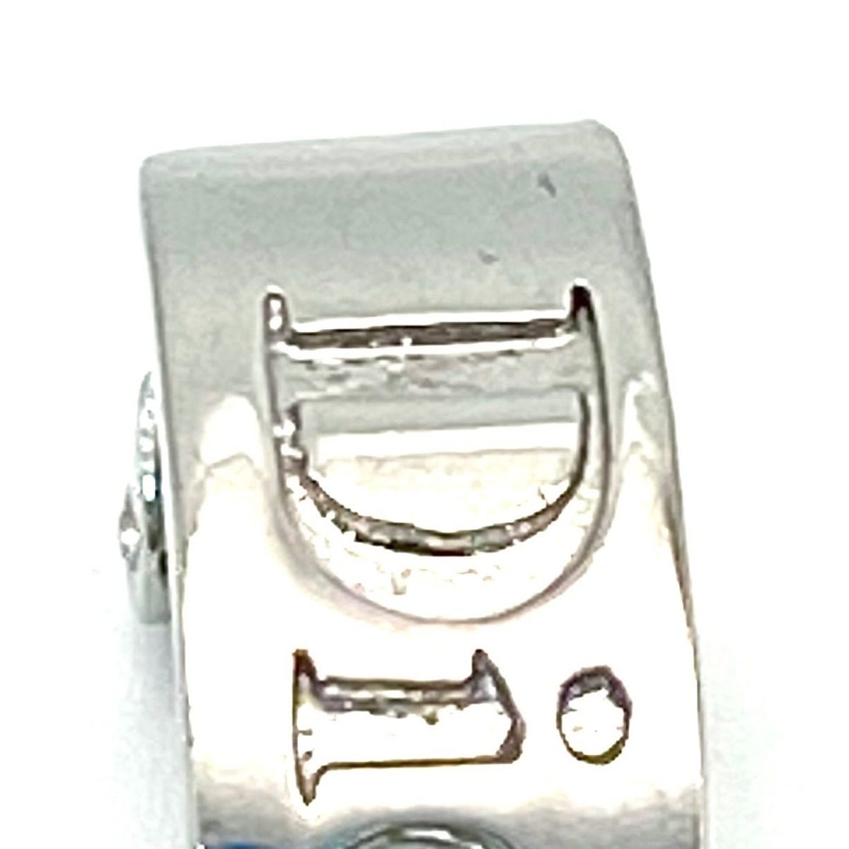 Dior Earrings Silver Logo Formal — view 10