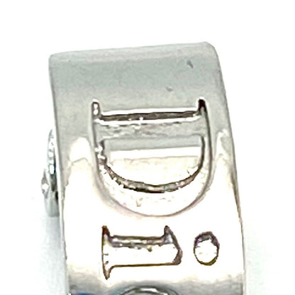 Dior Earrings Silver Logo Formal — view 10