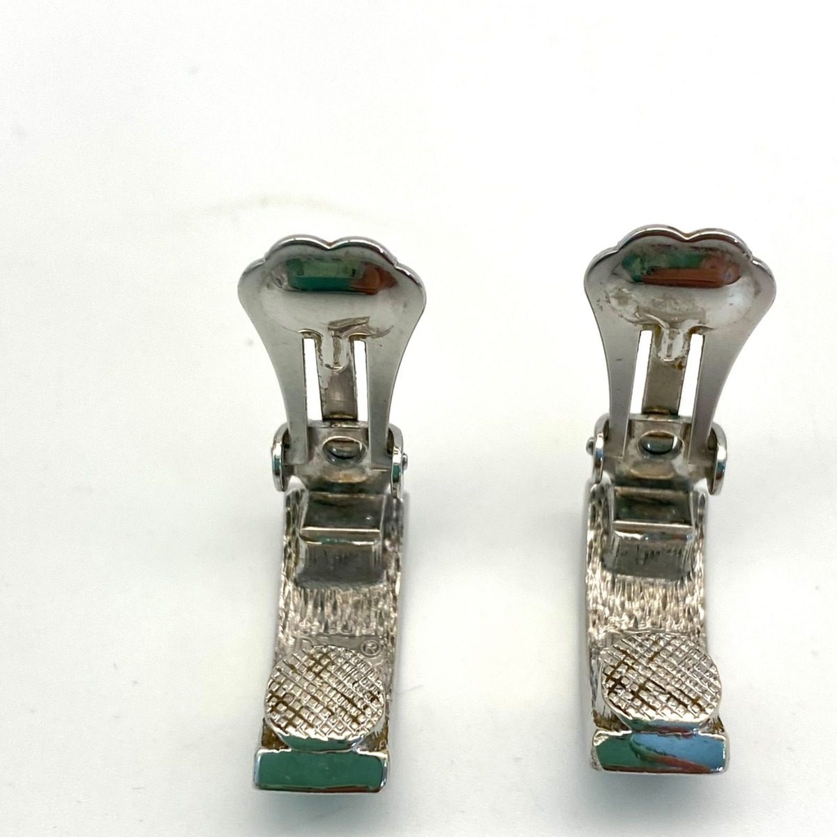 Dior Earrings Silver Logo Formal — view 7