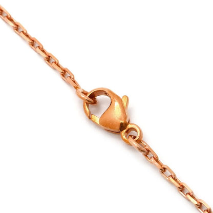 Hermes Necklace Pop Ash Mini Pendant GP Lacquer Black and Rose Gold Pink Gold H