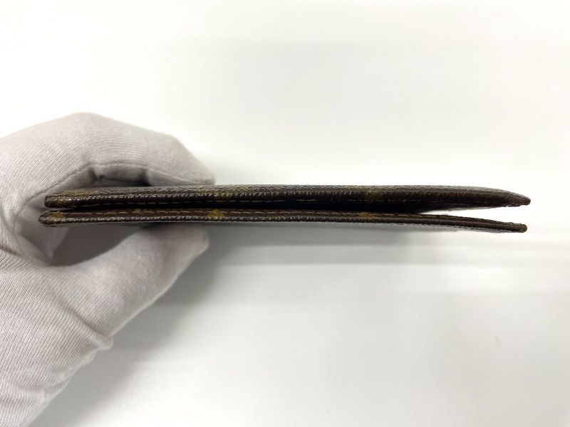 Louis Vuitton Monogram Portobier Identity Bifold Wallet Billfold Card Case Pass