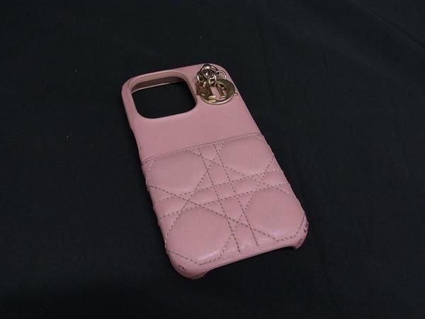 Christian Dior Christian Dior Lady Dior Cannage Leather Iphone 15 Pro Iphone