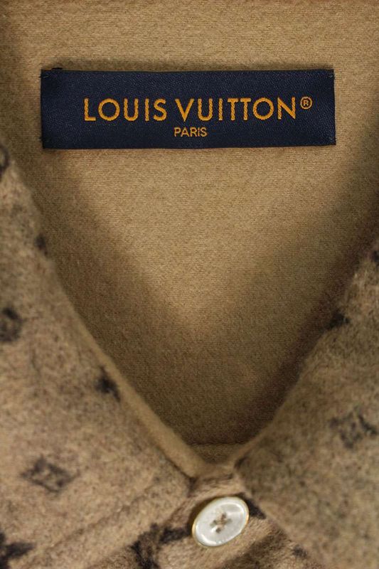 Louis Vuitton 25SS Rm251mj FRW Hsb39w Monogram Wool Overshirt Blouson Men 58