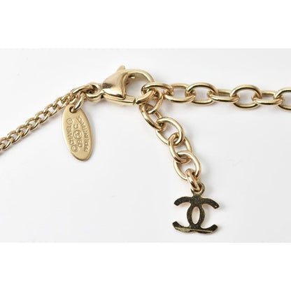 Chanel Coco Mark CC Rhinestone Gold Black — view 3