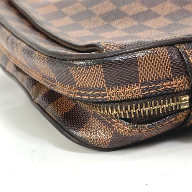 Louis Vuitton Second Bag Pochette Saint Paul N41219 Damier Canvas Ebène Brown