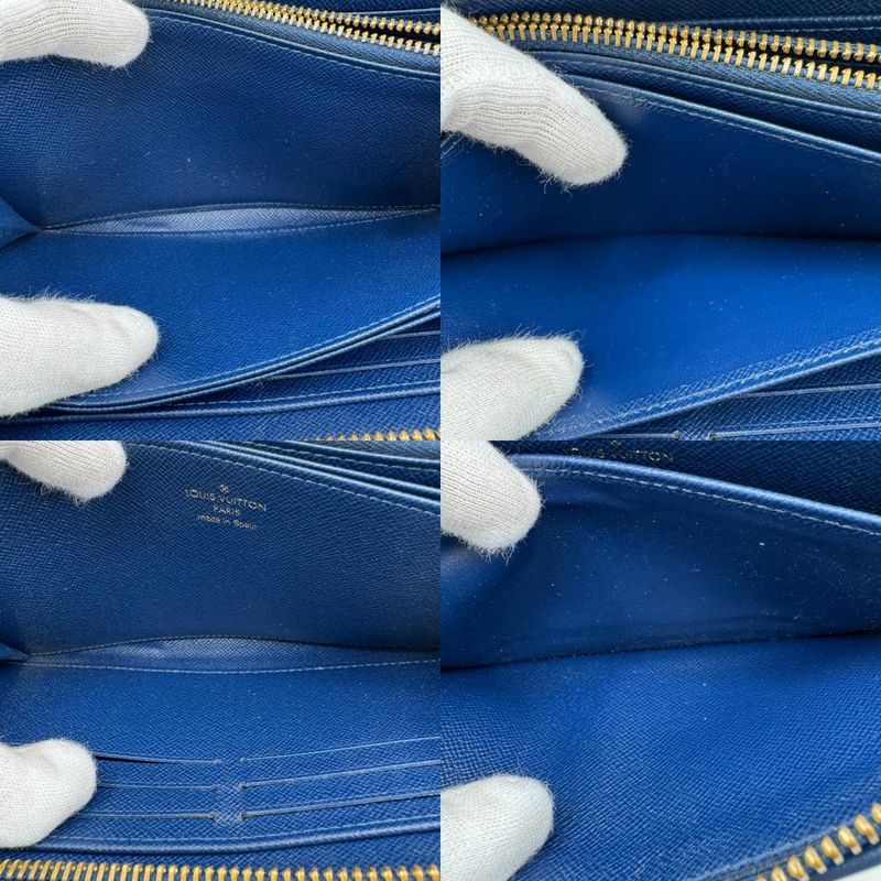 Louis Vuitton M81226 Zippy Wallet Round Zipper Jacquard Denim Monogram Long