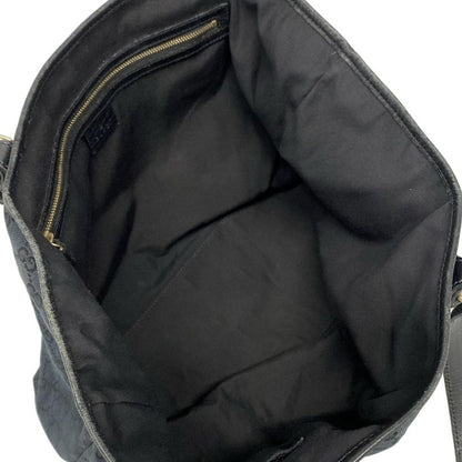 Gucci Tote Bag GG Pattern 139260 Black×navy×dark Green Leather