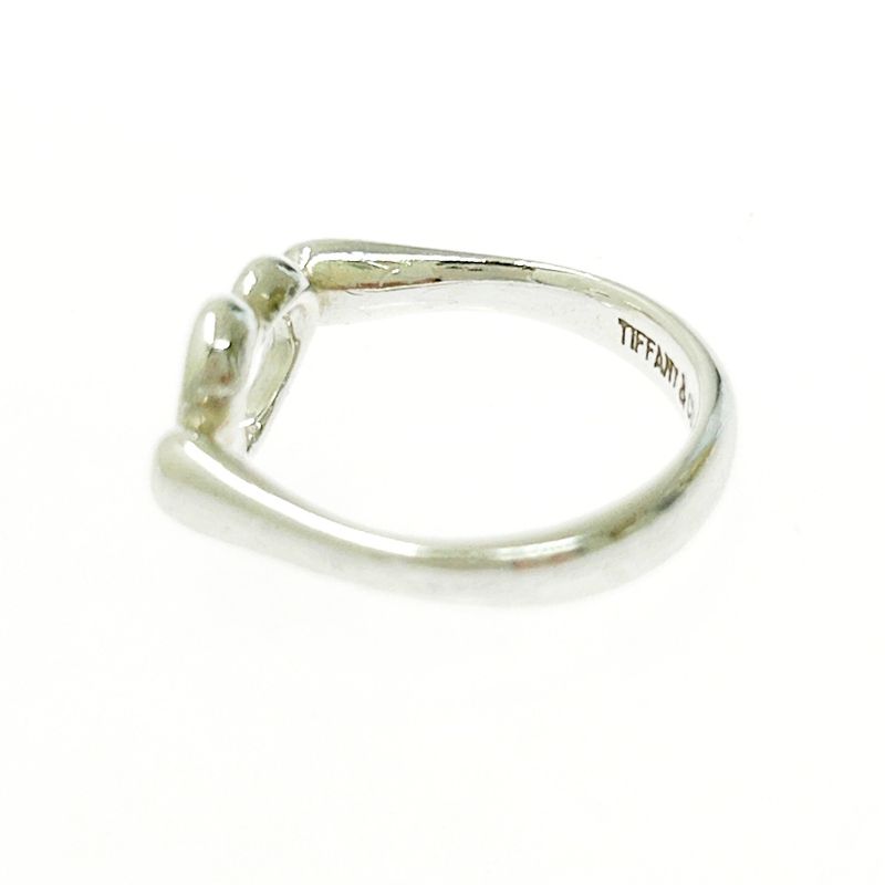 Tiffany & Co Silver Open Heart Ring 2.3g 925 Engraved 423833 Ring