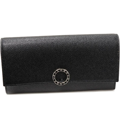 Bulgari Zipper Long Wallet With Coin Purse Bulgari Large Wallet Calf Black 30414