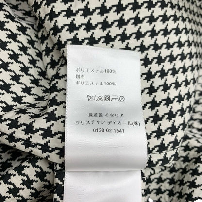 Christian Dior Anorak Top Hoodie Logo Half Zip Houndstooth Long Sleeve