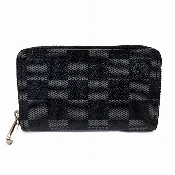 Louis Vuitton Damier Graphite Zippy Coin Purse N63076 Wallet Coin Case Men's