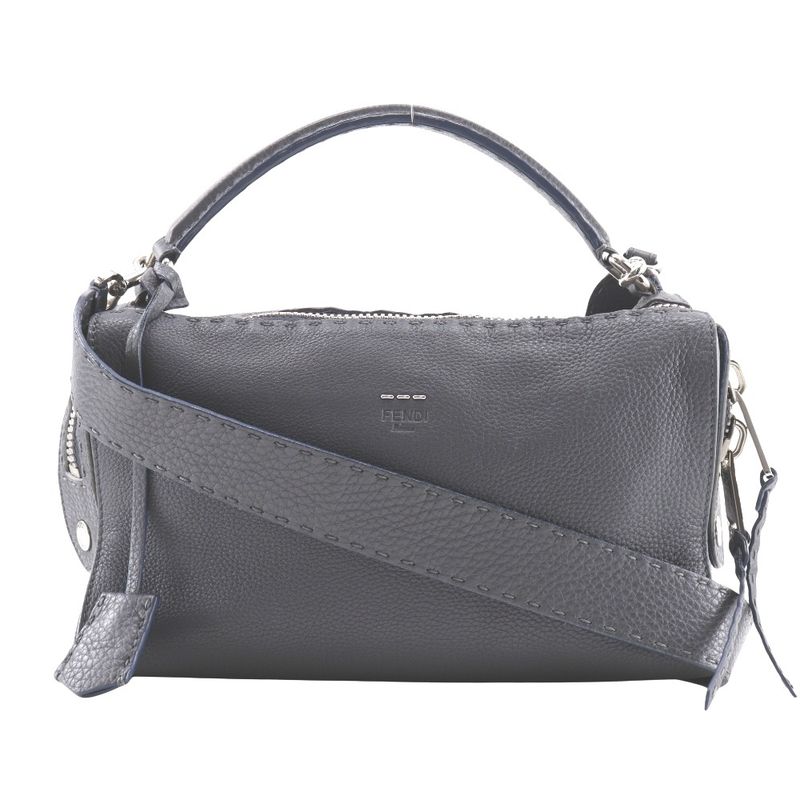 Fendi Selleria Lei 2-way Shoulder 8bl137 Calf Gray Women's Handbag