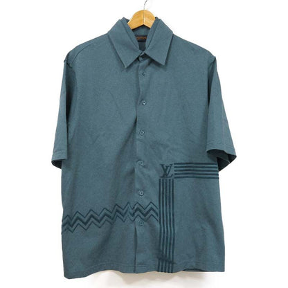 Louis Vuitton Karakoram Flock Print Jersey Shirt Short Sleeve Polo Shirt
