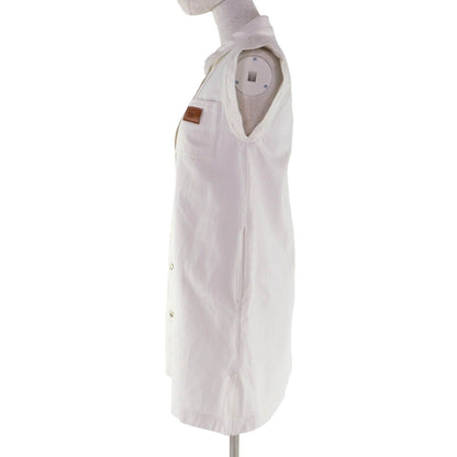 Dior Cotton Leather with Logo Patch Sleeveless Dress — view 2