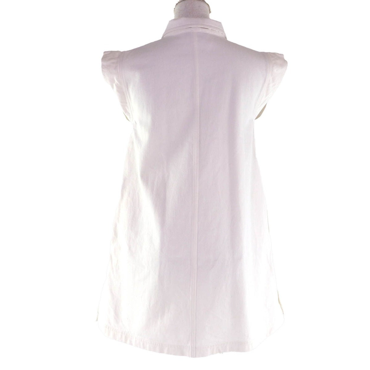 Dior Cotton Leather with Logo Patch Sleeveless Dress — view 3