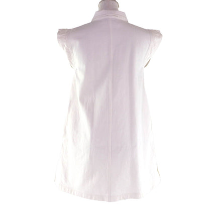 Dior Cotton Leather with Logo Patch Sleeveless Dress — view 3