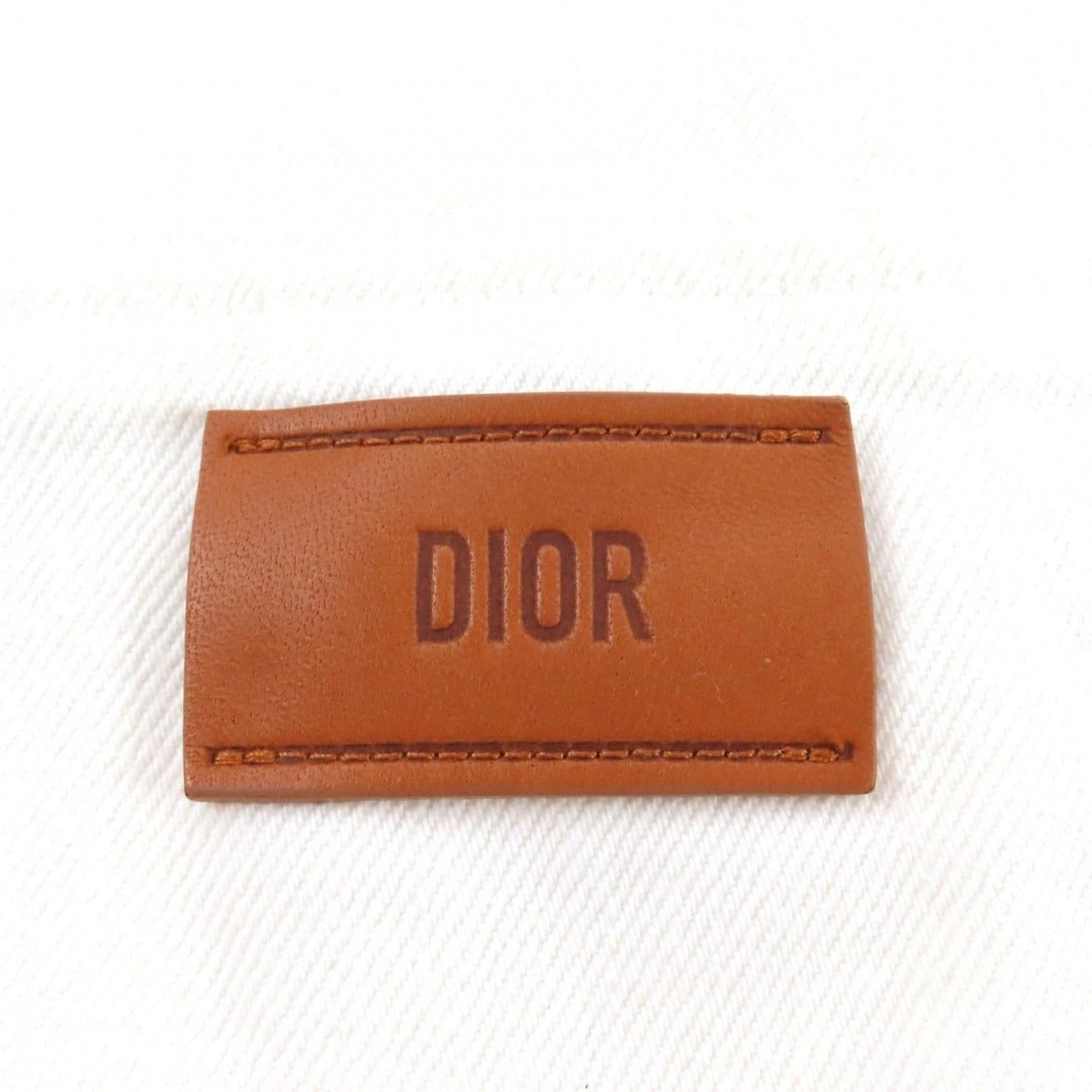 Dior Cotton Leather with Logo Patch Sleeveless Dress — view 5