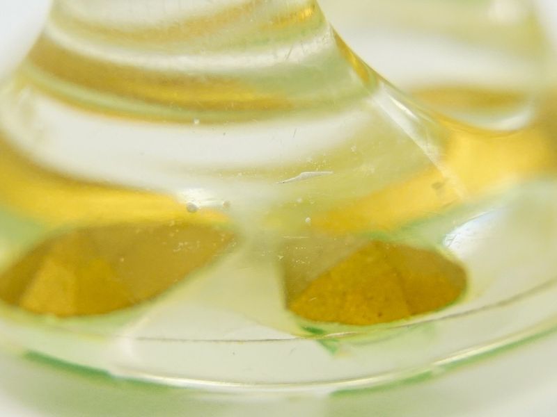 Authentic Chanel Clover Ring No 13.5 Plastic Clear Green Accessories Jewelry