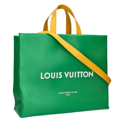 Louis Vuitton Shopper Tote MM Cowhide Leather Bag