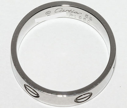 Cartier Ring Pt950 Love Ring Width 55mm (022in) B40849