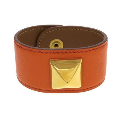 Hermes Medallion Bracelet S From a Leather
